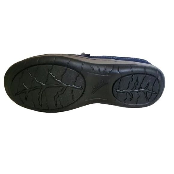 EARTH Suede Lace-Up Flora Navy Blue Sneakers NIB - Picture 3 of 3